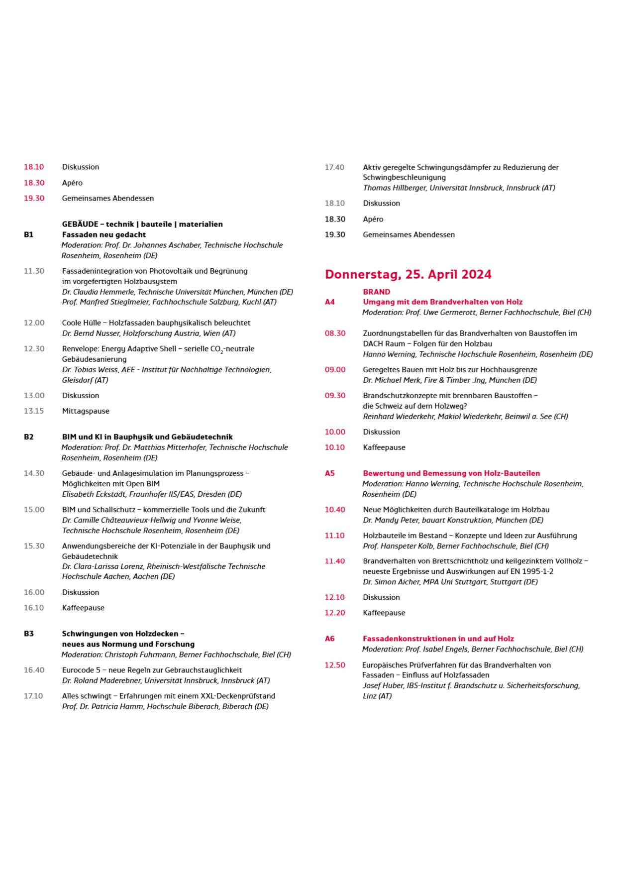 Fachveranstaltungen und Tagungen (2)