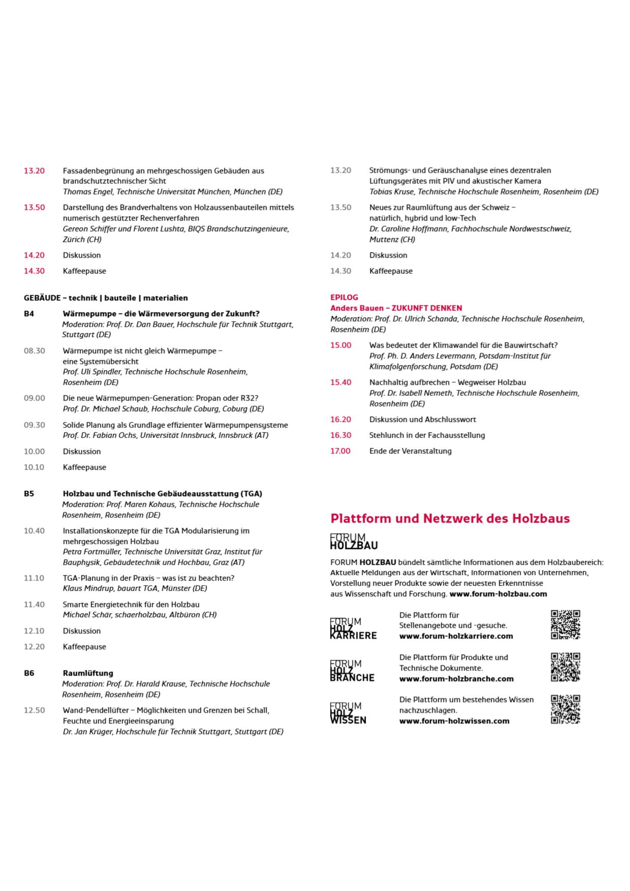 Fachveranstaltungen und Tagungen (2)